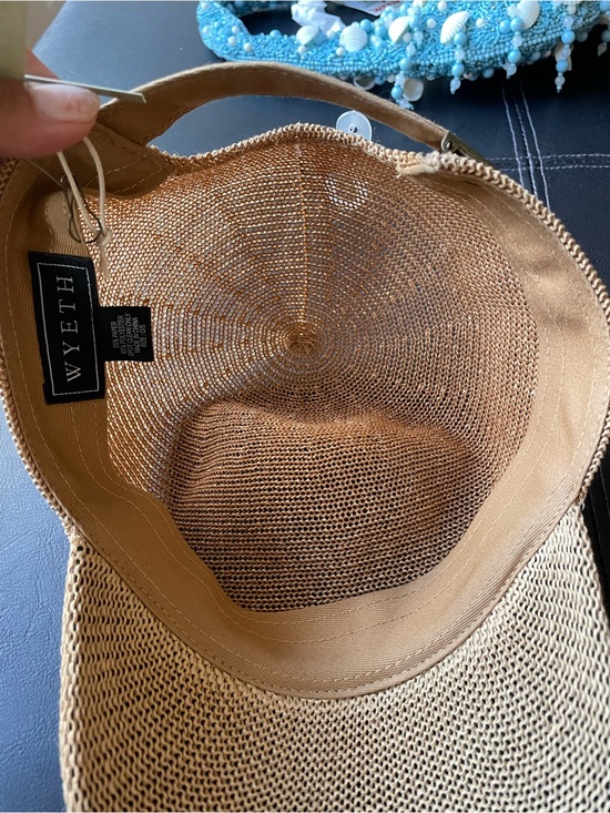 Wyeth Paula paper Straw Baseball Cap - camel beige main image 8